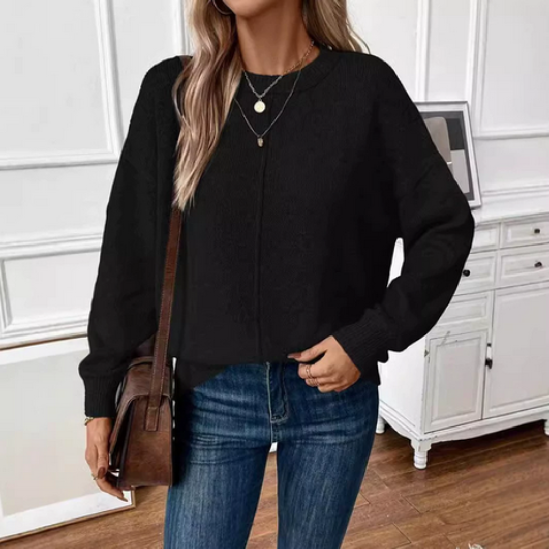 Miękki sweter z dzianiny o swobodnej elegancji