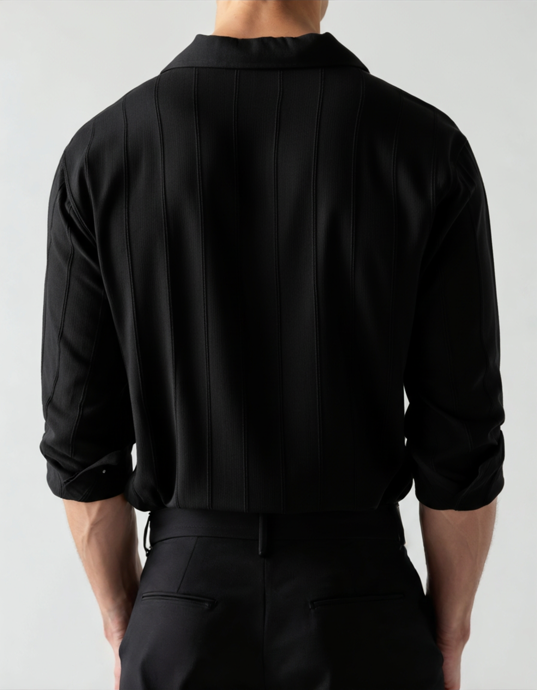 Miękka prążkowana koszula